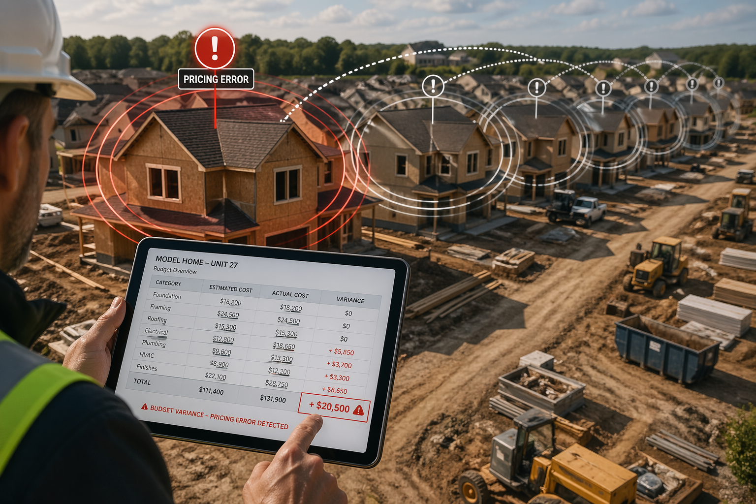 Why a Pricing Error in One Model Quietly Reduced Margins Across an Entire Community without a Homebuilder Software